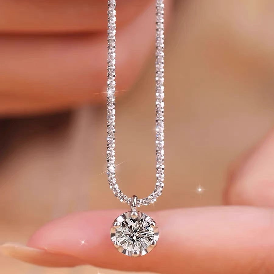 Elf double-layer butterfly gypsophila five-pointed star necklace for female niche design, cool and delicate collarbone chain