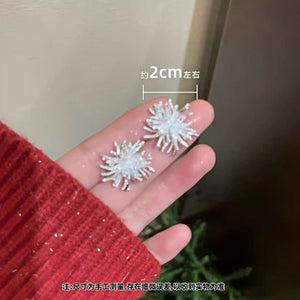 Fireworks Pearl, a dual-purpose earring for women with a simple and fashionable temperament, irregular and exquisite new style, versatile earrings
