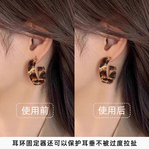 Silicone hamburger ear plug support anti drop device, super tight auxiliary device, earring, ear plug fixing device, earring buckle lifting