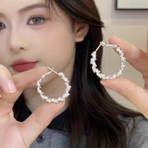 Smooth Oval Circle Heart Earrings for Women, Unique Design, Versatile Ear Accessories