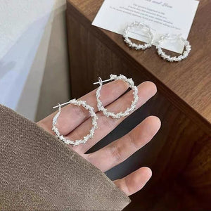 Smooth Oval Circle Heart Earrings for Women, Unique Design, Versatile Ear Accessories