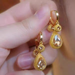 New durian pendant earrings with niche design, versatile temperament, light luxury earrings, ear buckles, ear clips for women