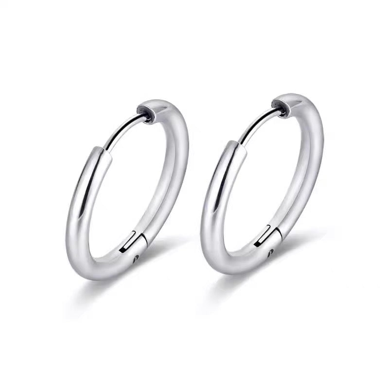 Medical titanium steel ear rings, plain earrings, high-end feeling, titanium alloy ear studs, ear bone studs, ear holes, simple earrings for men and women
