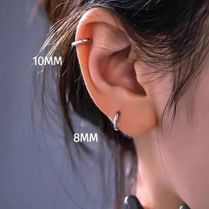 Medical titanium steel ear rings, plain earrings, high-end feeling, titanium alloy ear studs, ear bone studs, ear holes, simple earrings for men and women