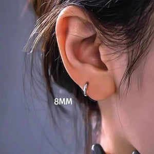 Medical titanium steel ear rings, plain earrings, high-end feeling, titanium alloy ear studs, ear bone studs, ear holes, simple earrings for men and women