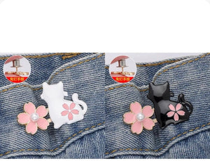 Cat waist button, nail free, adjustable, detachable, jeans waist size adjustable, no need for punching, tightening tool button accessory