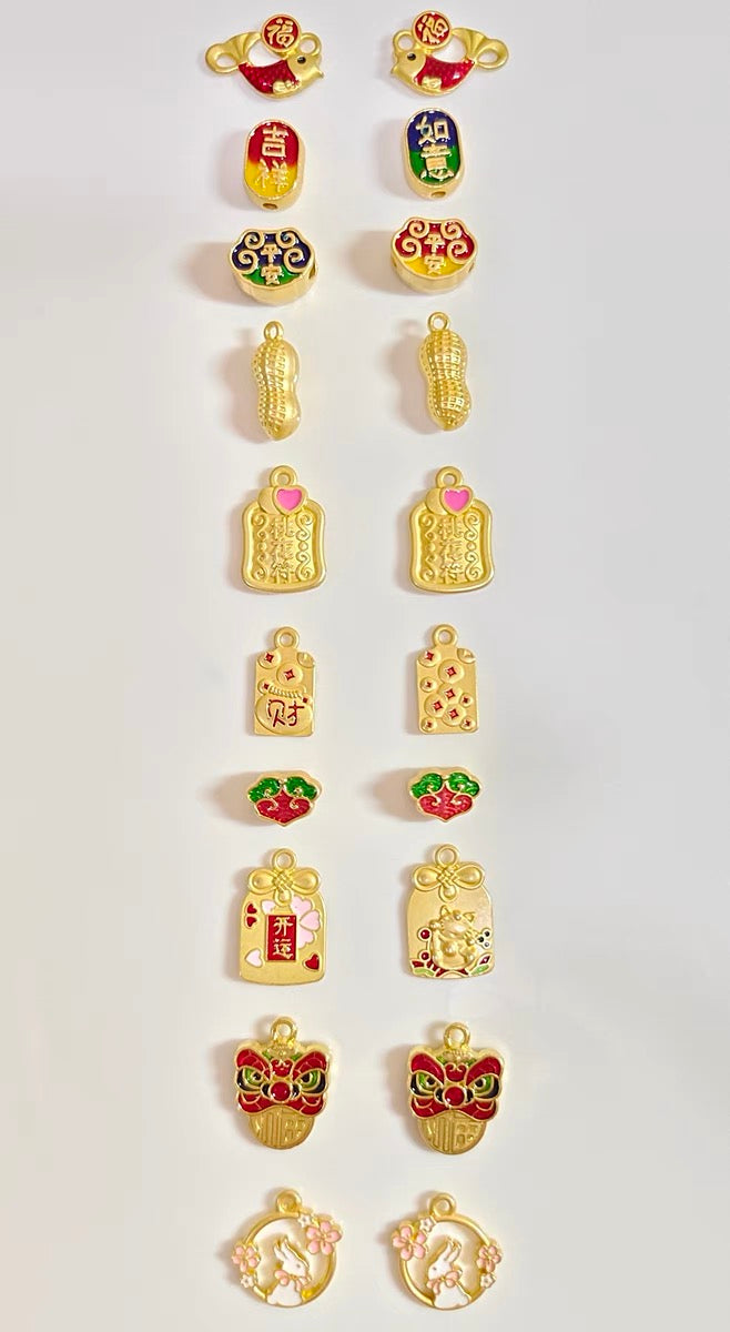 【Mixed DIY Jewelry Accessories】 Alloy Handmade Beaded Bracelet Necklace Pendant Accessories A812