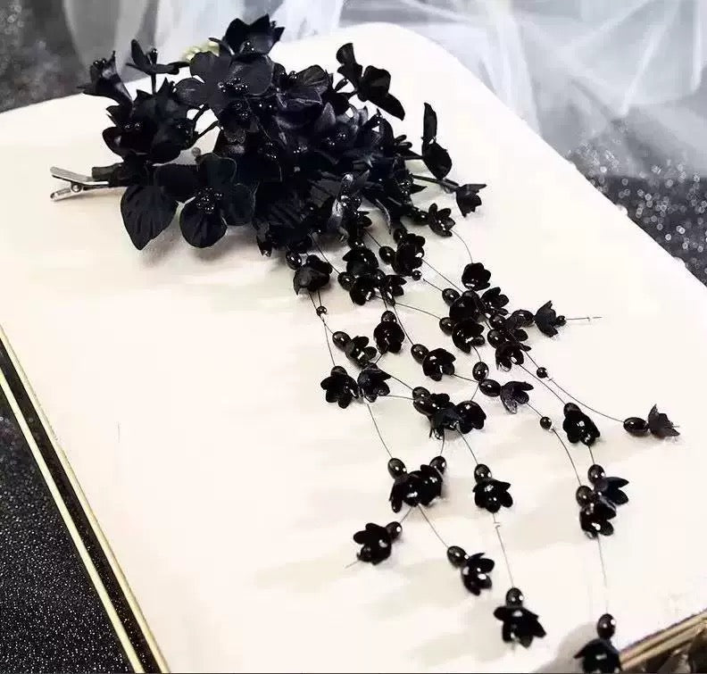 Children's headband, sweet European fairy style, golden leaf headband, flower garland, pearl headband, bride's new crown/bracelet A973