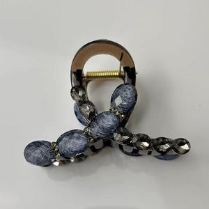 Ocean Heart Hair Clip Women's New Retro High end Sense Grasp Clip Fashion Versatile Hair Tie Shark Clip Headpiece A982