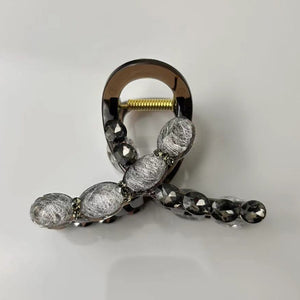 Ocean Heart Hair Clip Women's New Retro High end Sense Grasp Clip Fashion Versatile Hair Tie Shark Clip Headpiece A982