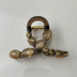Ocean Heart Hair Clip Women's New Retro High end Sense Grasp Clip Fashion Versatile Hair Tie Shark Clip Headpiece A982
