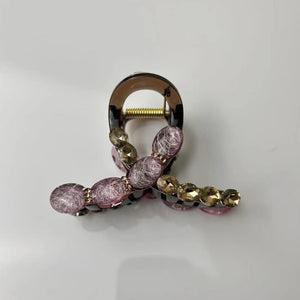 Ocean Heart Hair Clip Women's New Retro High end Sense Grasp Clip Fashion Versatile Hair Tie Shark Clip Headpiece A982