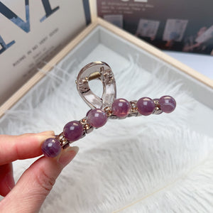 Super sized pearl grip clip for women's high-end hair accessories at the back of the head, with a net red hair clip, temperament, shark clip, and a large amount of hair A983