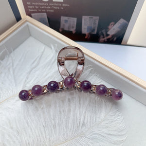 Super sized pearl grip clip for women's high-end hair accessories at the back of the head, with a net red hair clip, temperament, shark clip, and a large amount of hair A983