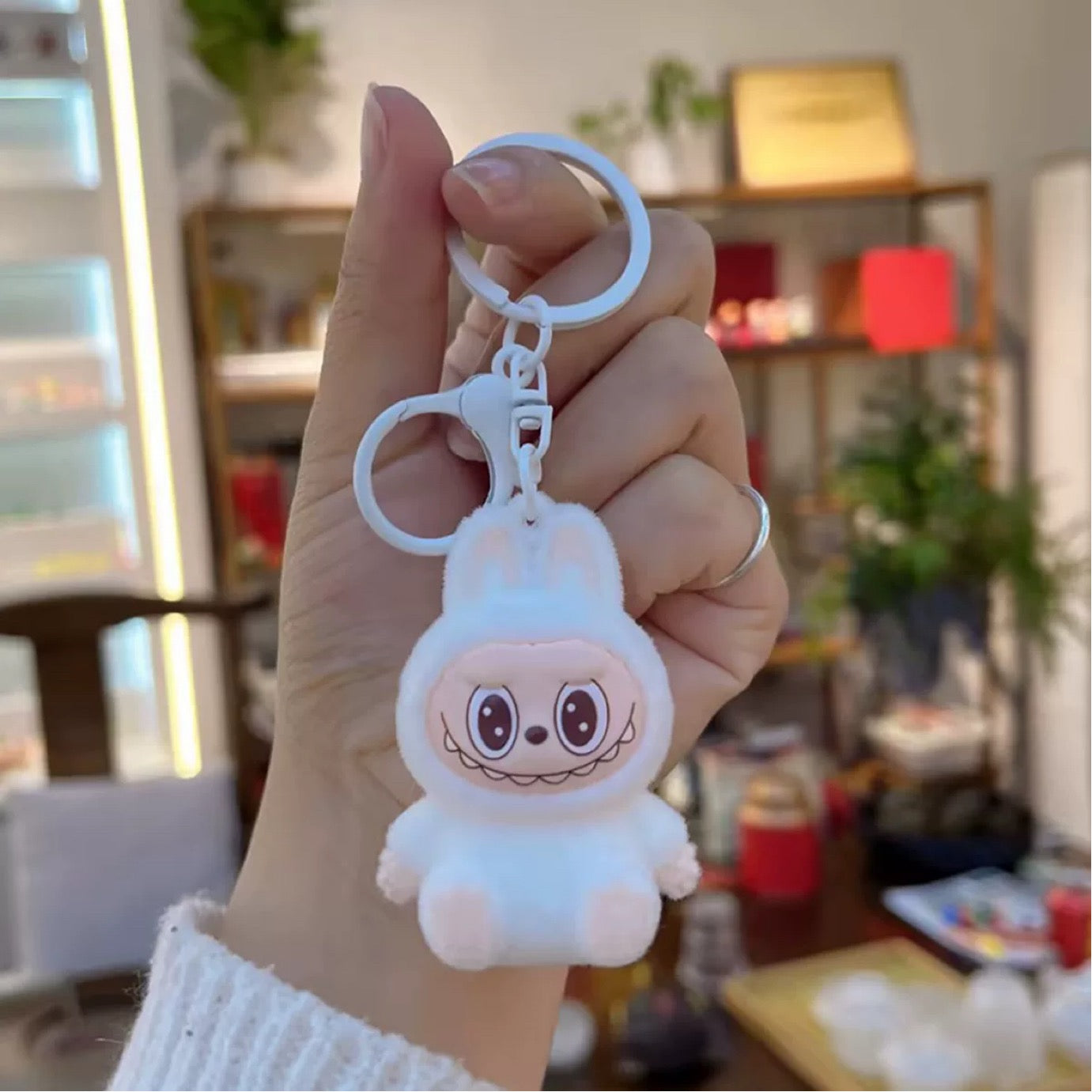 Cute Cartoon Cat Keychain New style Cat Bell Phone Pendant Bag Pendant Accessories