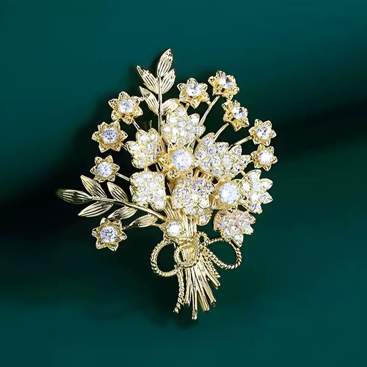 Fashionable and elegant fortune tree brooch, high-end women's versatile luxury decoration pin for clothing, flower pins, suit accessories A901
