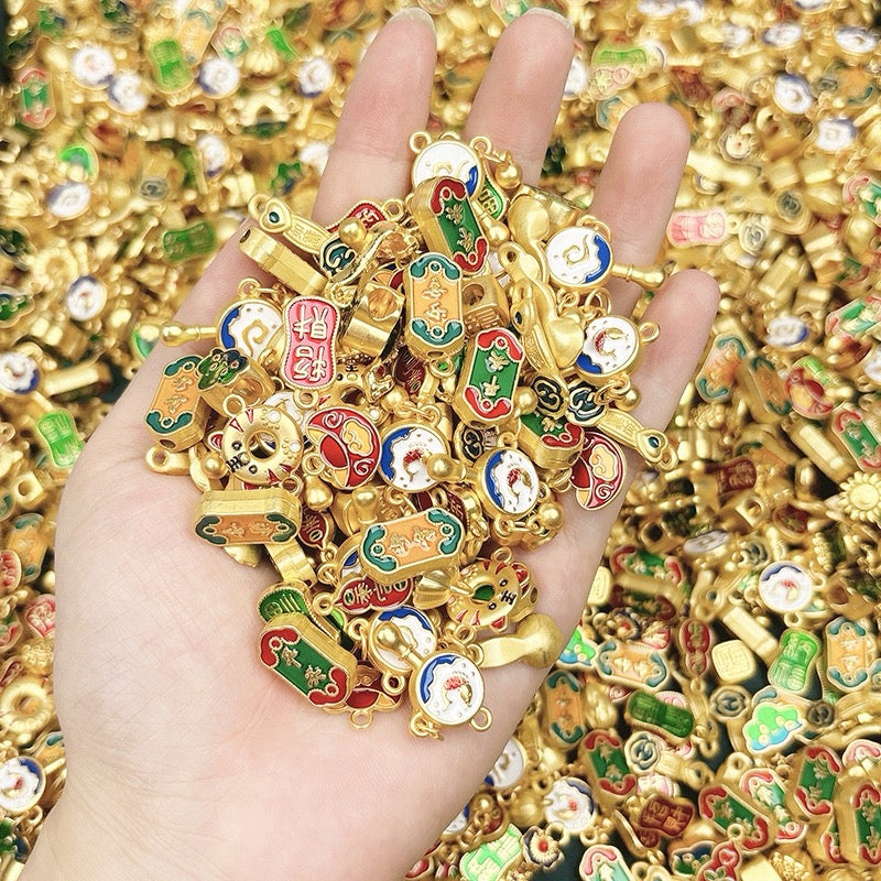 【Mixed DIY Jewelry Accessories】 Alloy Handmade Beaded Bracelet Necklace Pendant Accessories A812