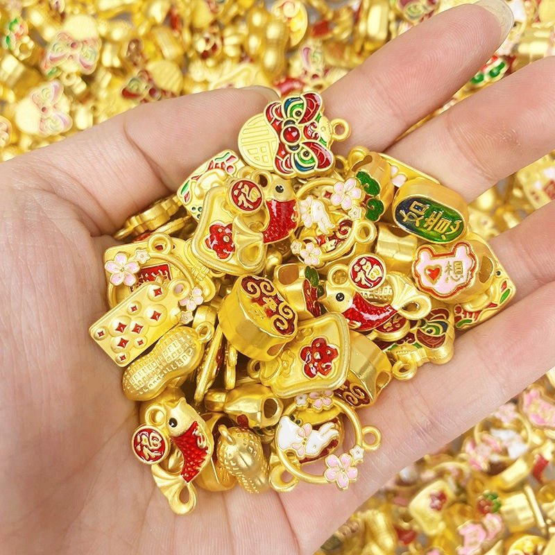 【Mixed DIY Jewelry Accessories】 Alloy Handmade Beaded Bracelet Necklace Pendant Accessories A812