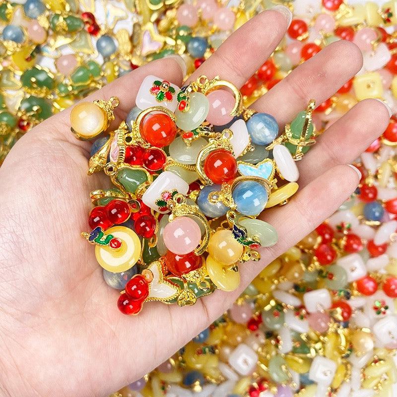 【Mixed DIY Jewelry Accessories】 Alloy Handmade Beaded Bracelet Necklace Pendant Accessories A812