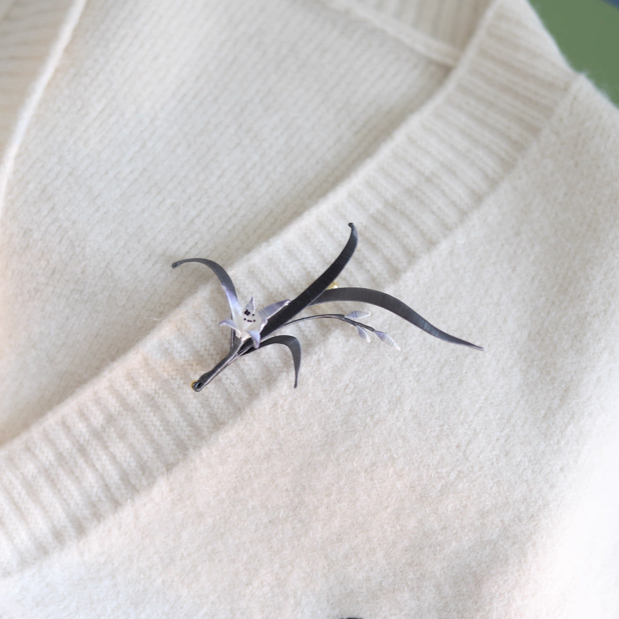 Intangible Cultural Heritage wrapping flower brooch 1piece A1126