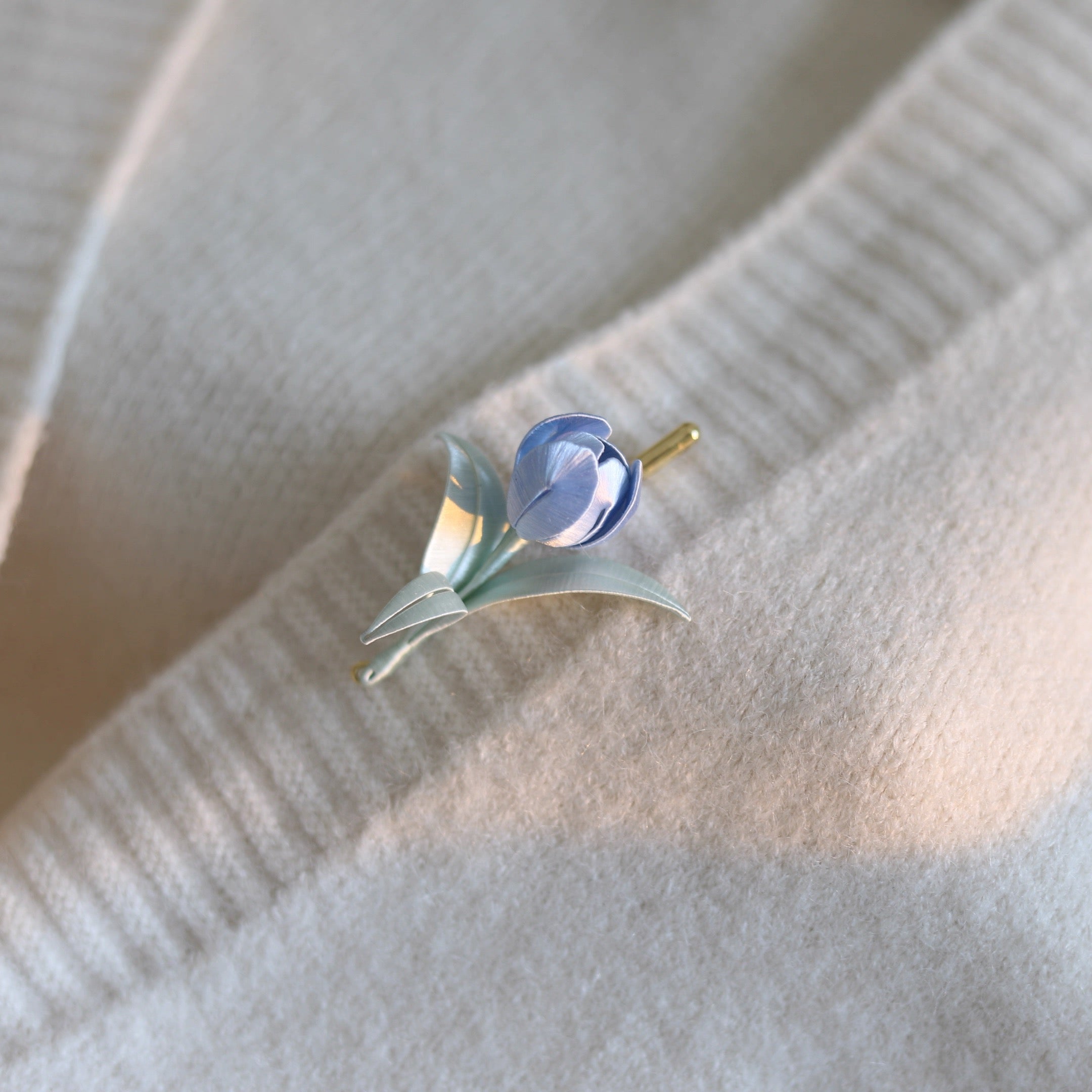 Intangible Cultural Heritage wrapping flower brooch tulip 1piece A1127