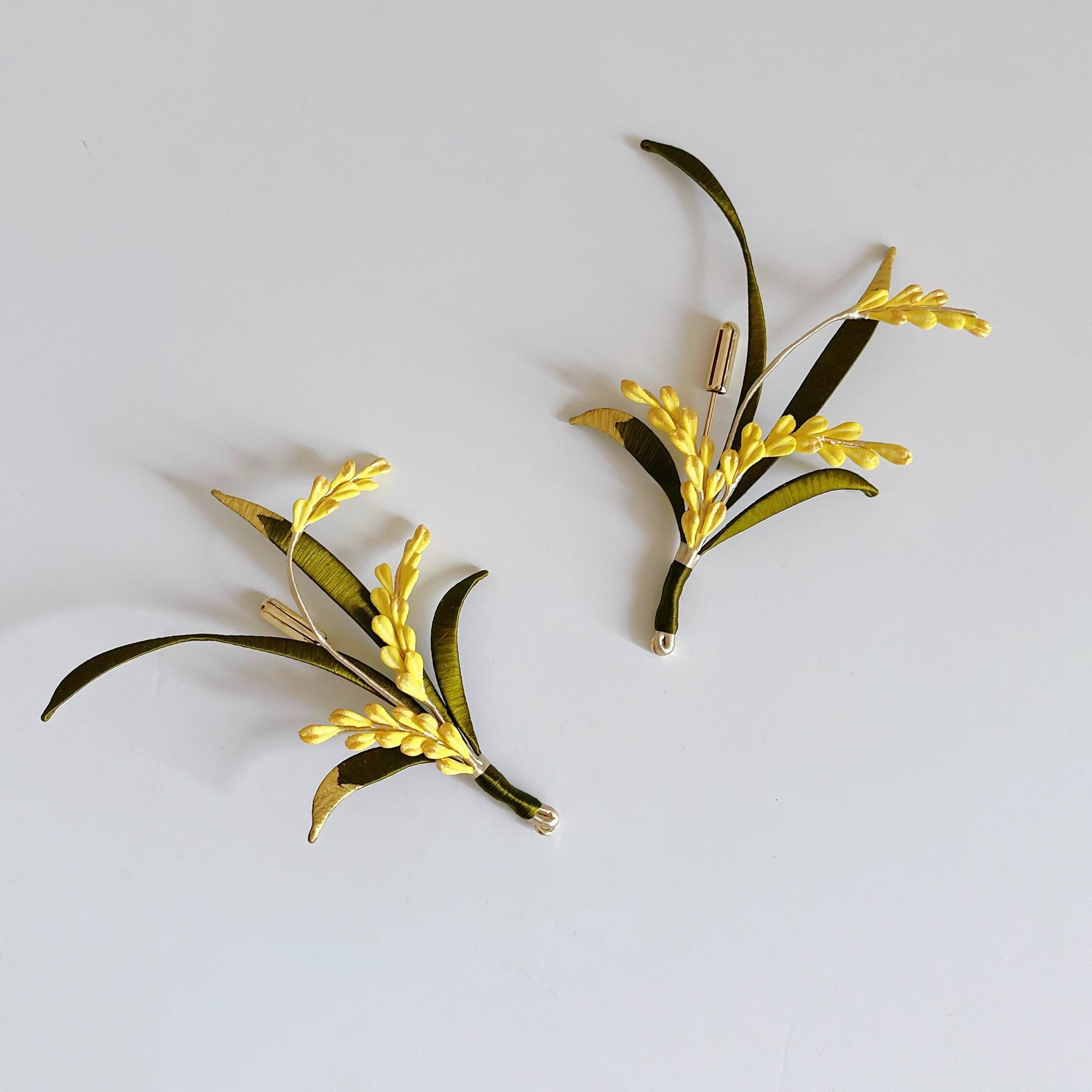 Intangible Cultural Heritage wrapping flower brooch 1piece A1126