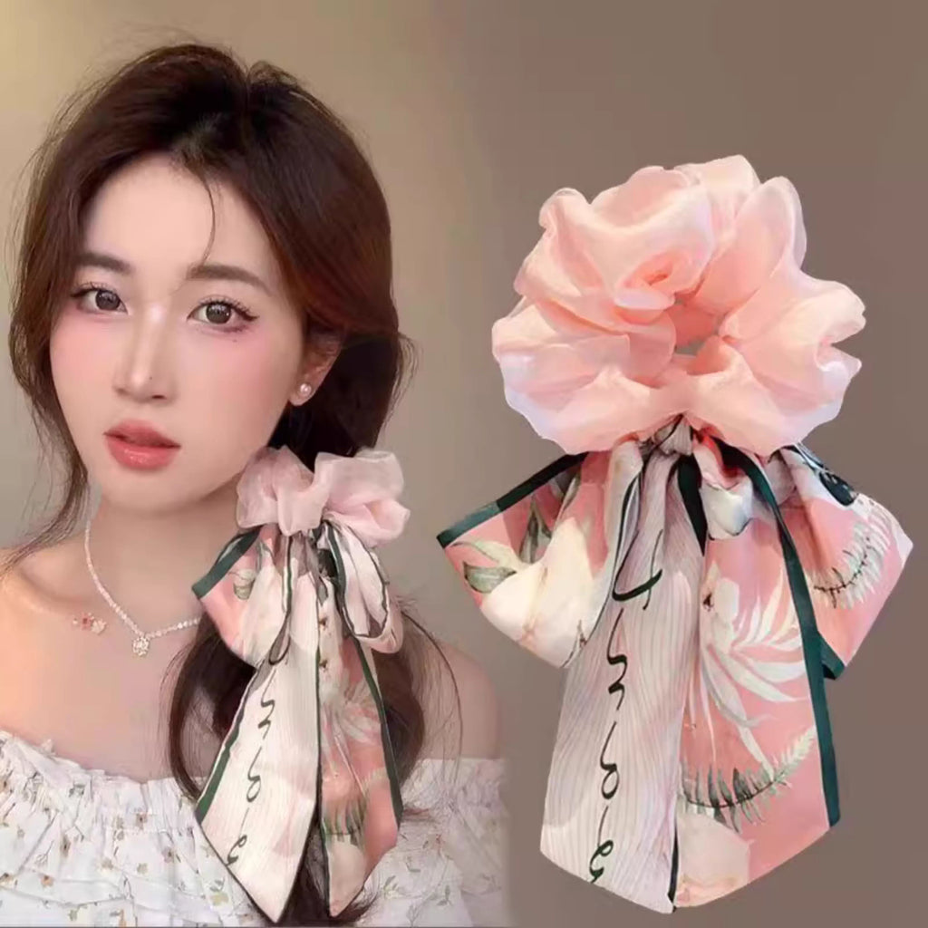Butterfly bow headband for women 2025 new style ribbon headband, large headband, high-end hair tie, rubber band hair accessory