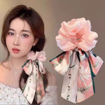 Butterfly bow headband for women 2025 new style ribbon headband, large headband, high-end hair tie, rubber band hair accessory