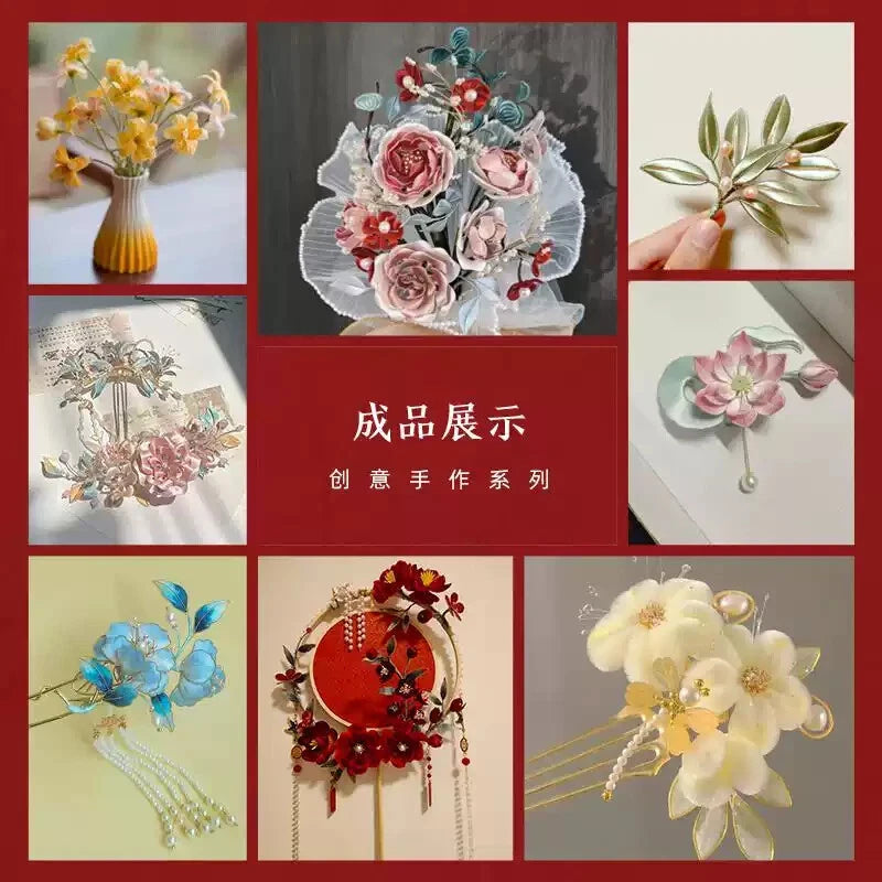 Common colors  100%mulberry silk,hand-dyed embroidery wrapping  flower thread A1016