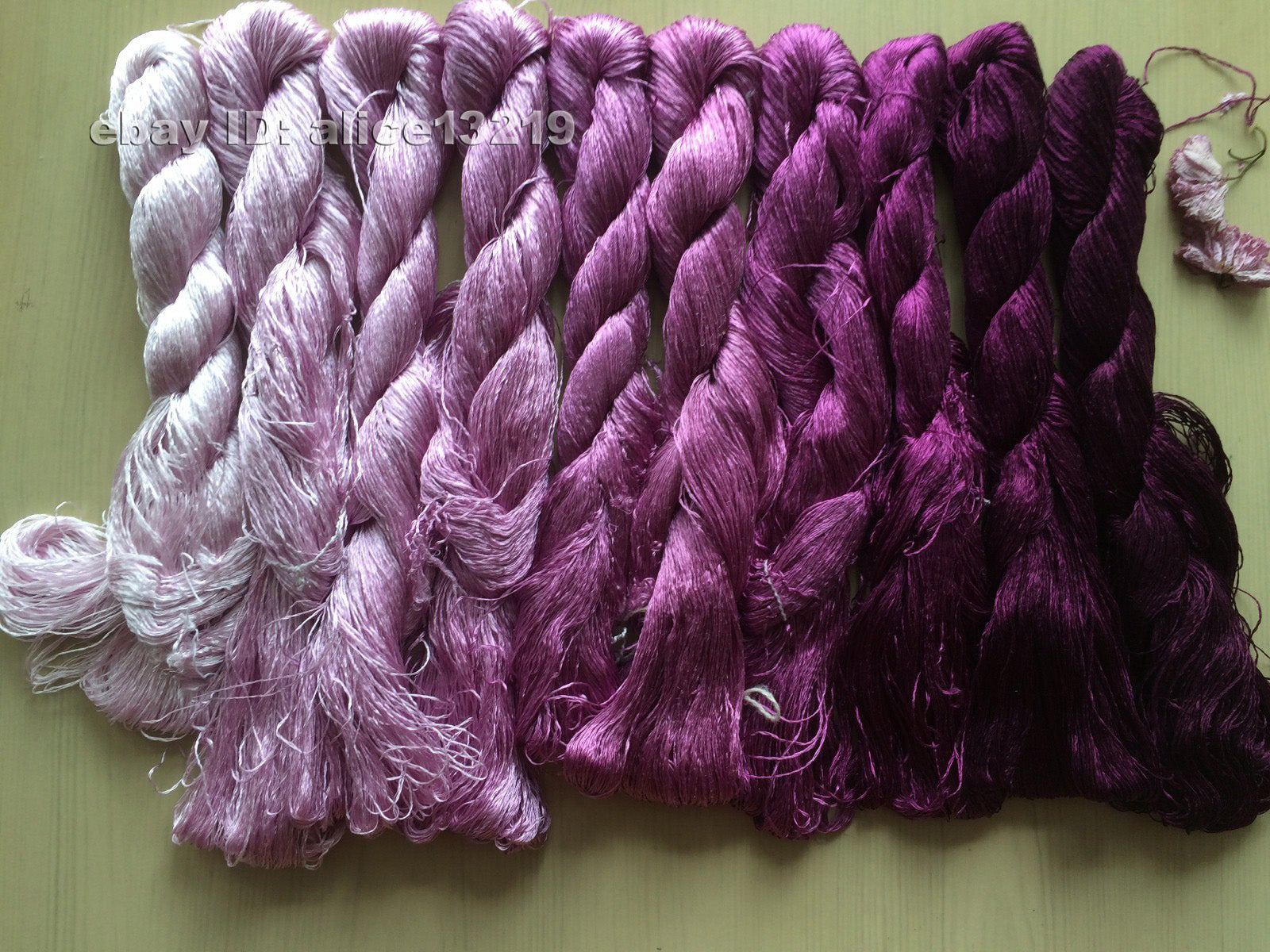 10bundles 100%real mulberry silk,hand-dyed embroidery silk floss/thread N101