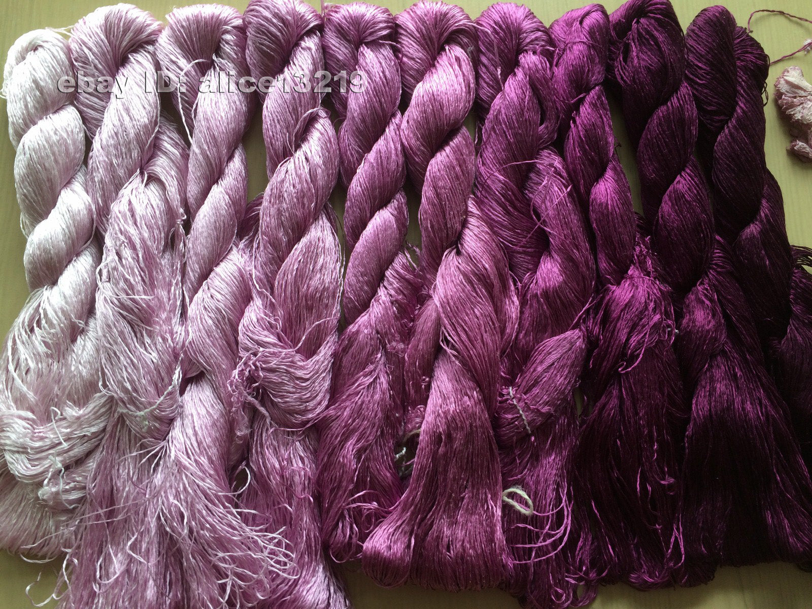 10bundles 100%real mulberry silk,hand-dyed embroidery silk floss/thread N101