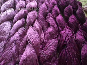 10bundles 100%real mulberry silk,hand-dyed embroidery silk floss/thread N101