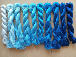 10bundles 100%real mulberry silk,hand-dyed embroidery silk floss/thread N102