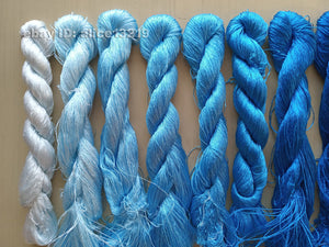 10bundles 100%real mulberry silk,hand-dyed embroidery silk floss/thread N102