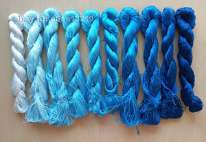 10bundles 100%real mulberry silk,hand-dyed embroidery silk floss/thread N102