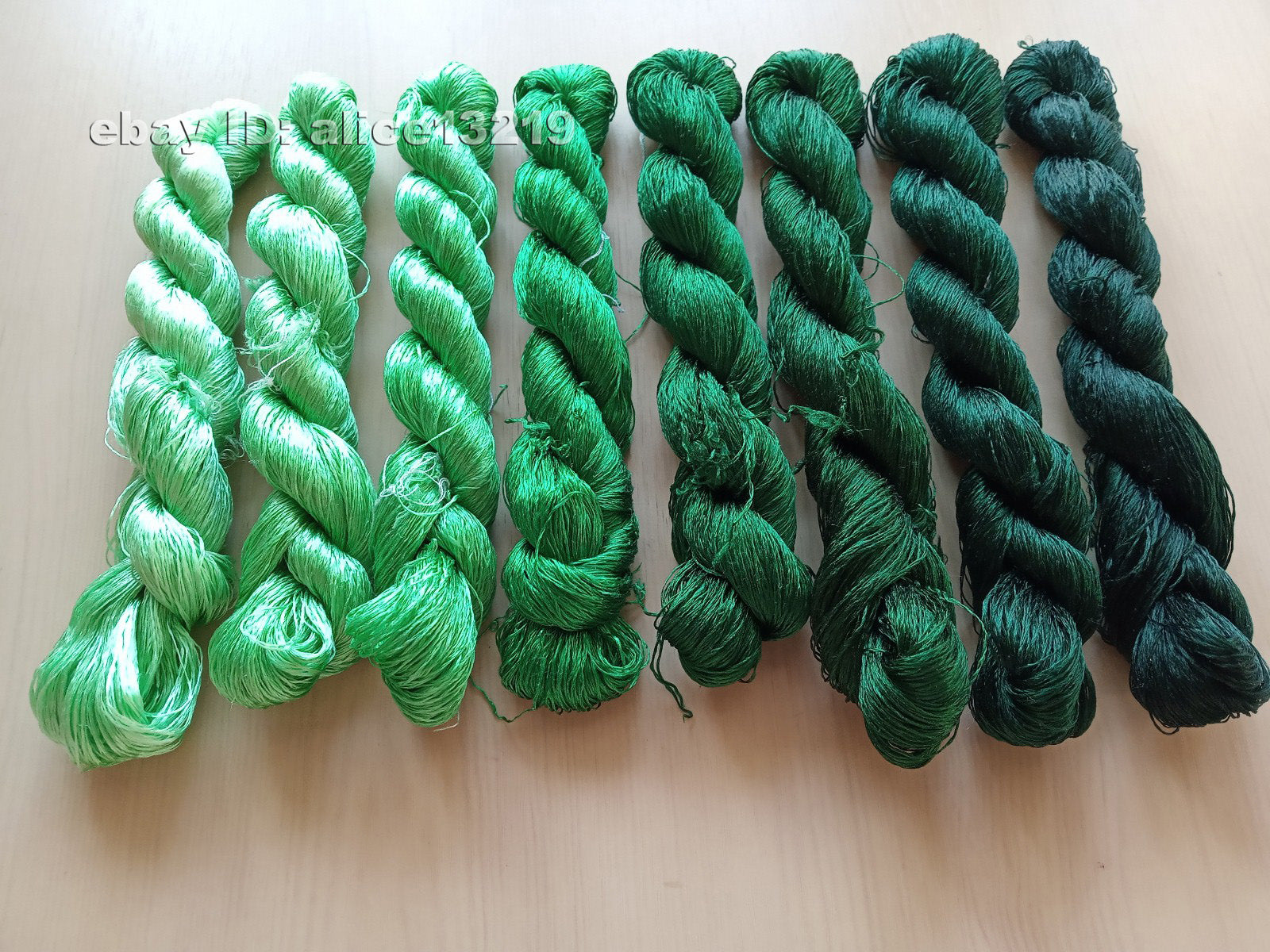 8bundles 100%real mulberry silk,hand-dyed embroidery silk floss/thread N103