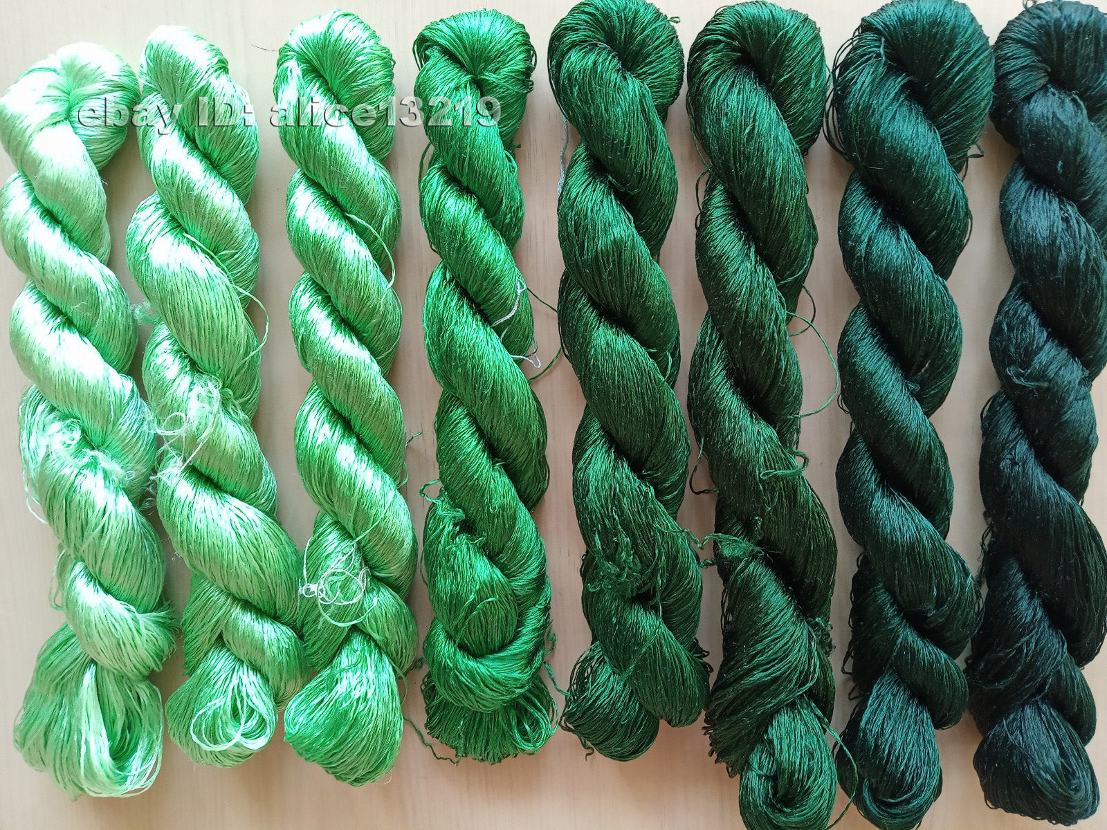 8bundles 100%real mulberry silk,hand-dyed embroidery silk floss/thread N103