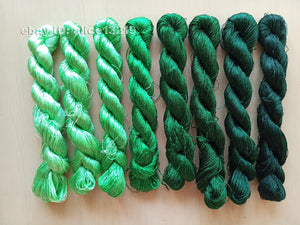 8bundles 100%real mulberry silk,hand-dyed embroidery silk floss/thread N103