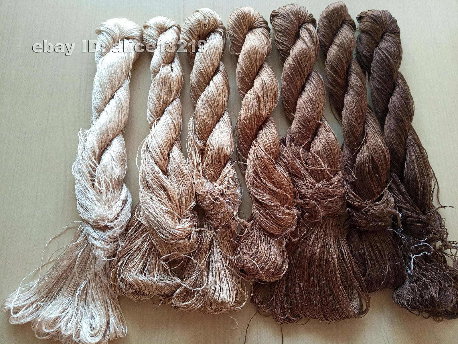 7bundles 100%real mulberry silk,hand-dyed embroidery silk floss/thread N105