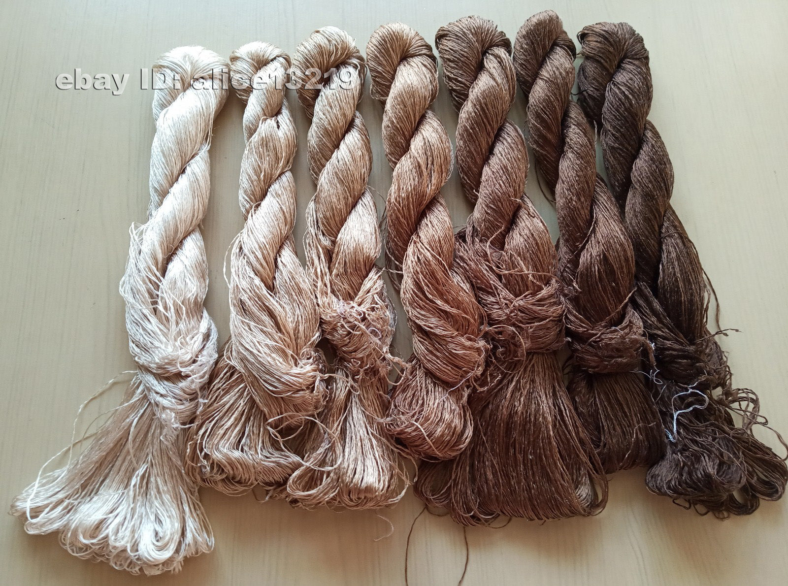 7bundles 100%real mulberry silk,hand-dyed embroidery silk floss/thread N105