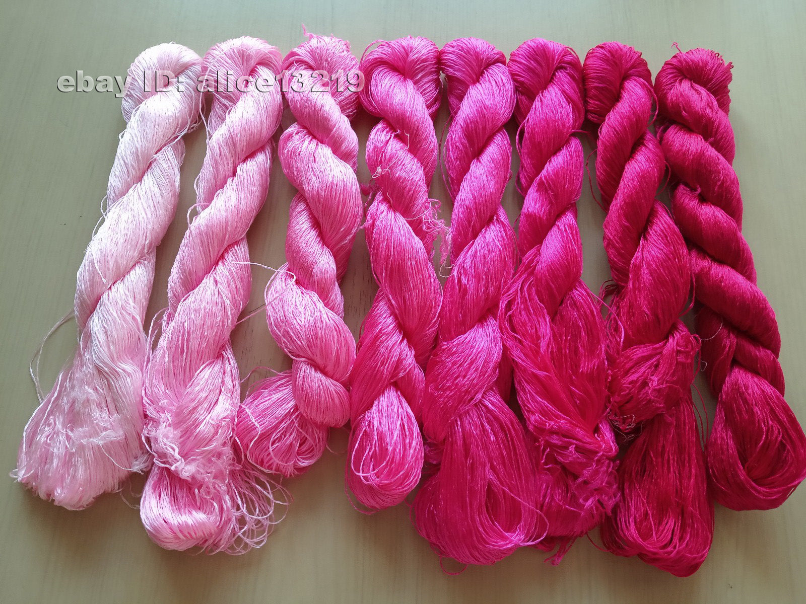 8bundles 100%real mulberry silk,hand-dyed embroidery silk floss/thread N106