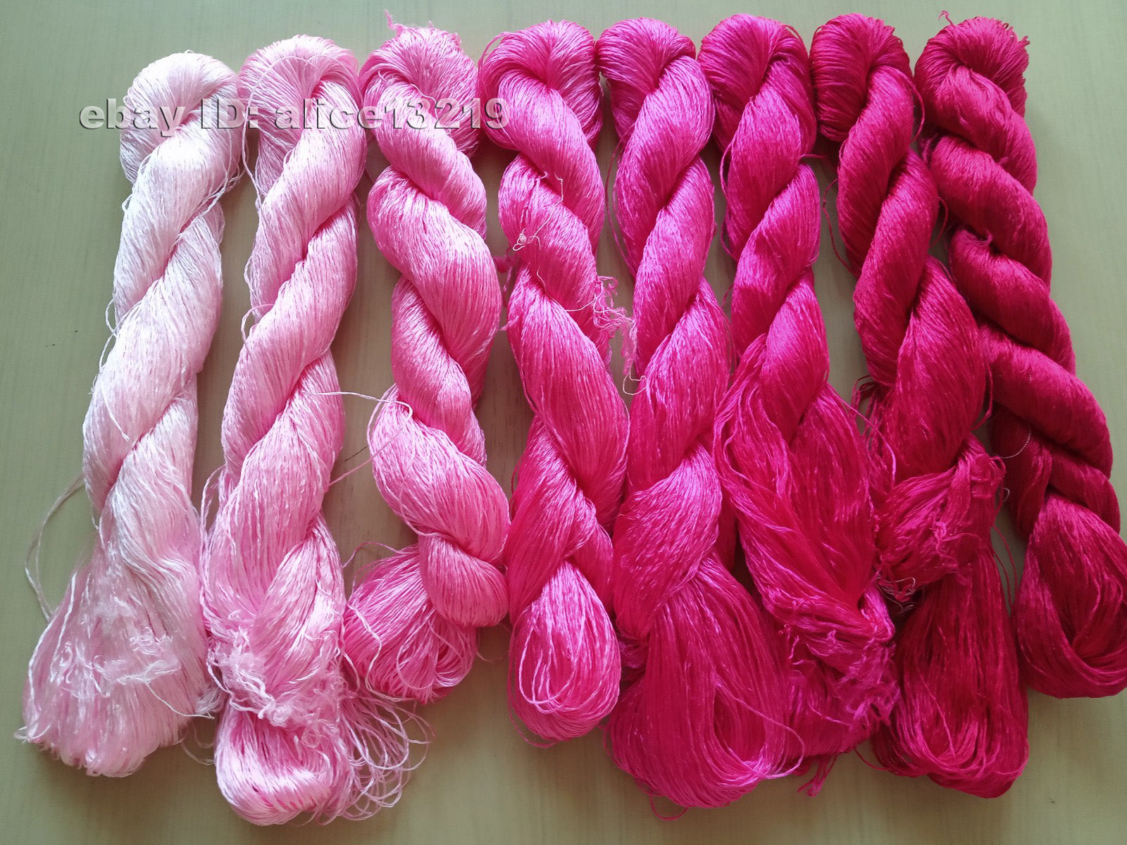 8bundles 100%real mulberry silk,hand-dyed embroidery silk floss/thread N106