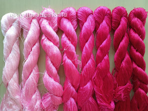 8bundles 100%real mulberry silk,hand-dyed embroidery silk floss/thread N106