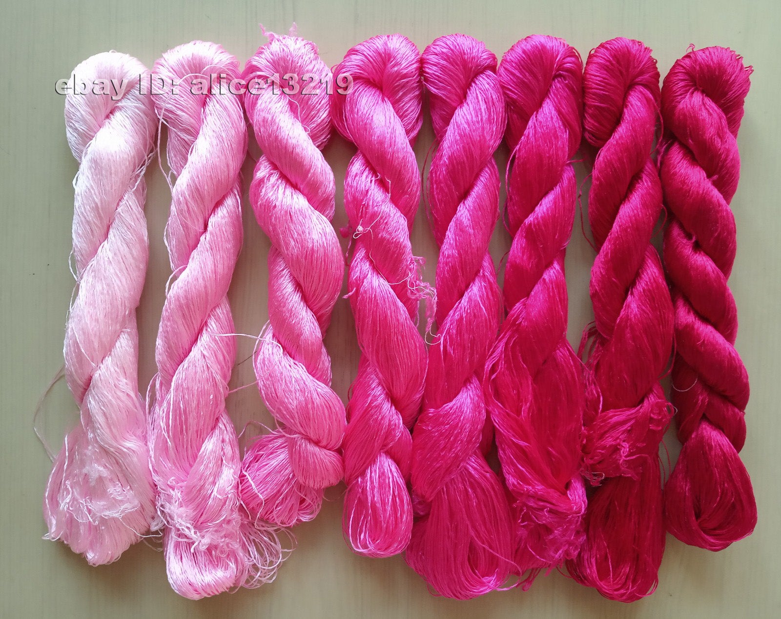 8bundles 100%real mulberry silk,hand-dyed embroidery silk floss/thread N106