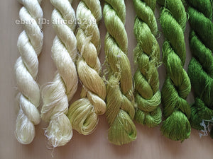 9bundles 100%real mulberry silk,hand-dyed embroidery silk floss/thread N107