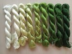 9bundles 100%real mulberry silk,hand-dyed embroidery silk floss/thread N107