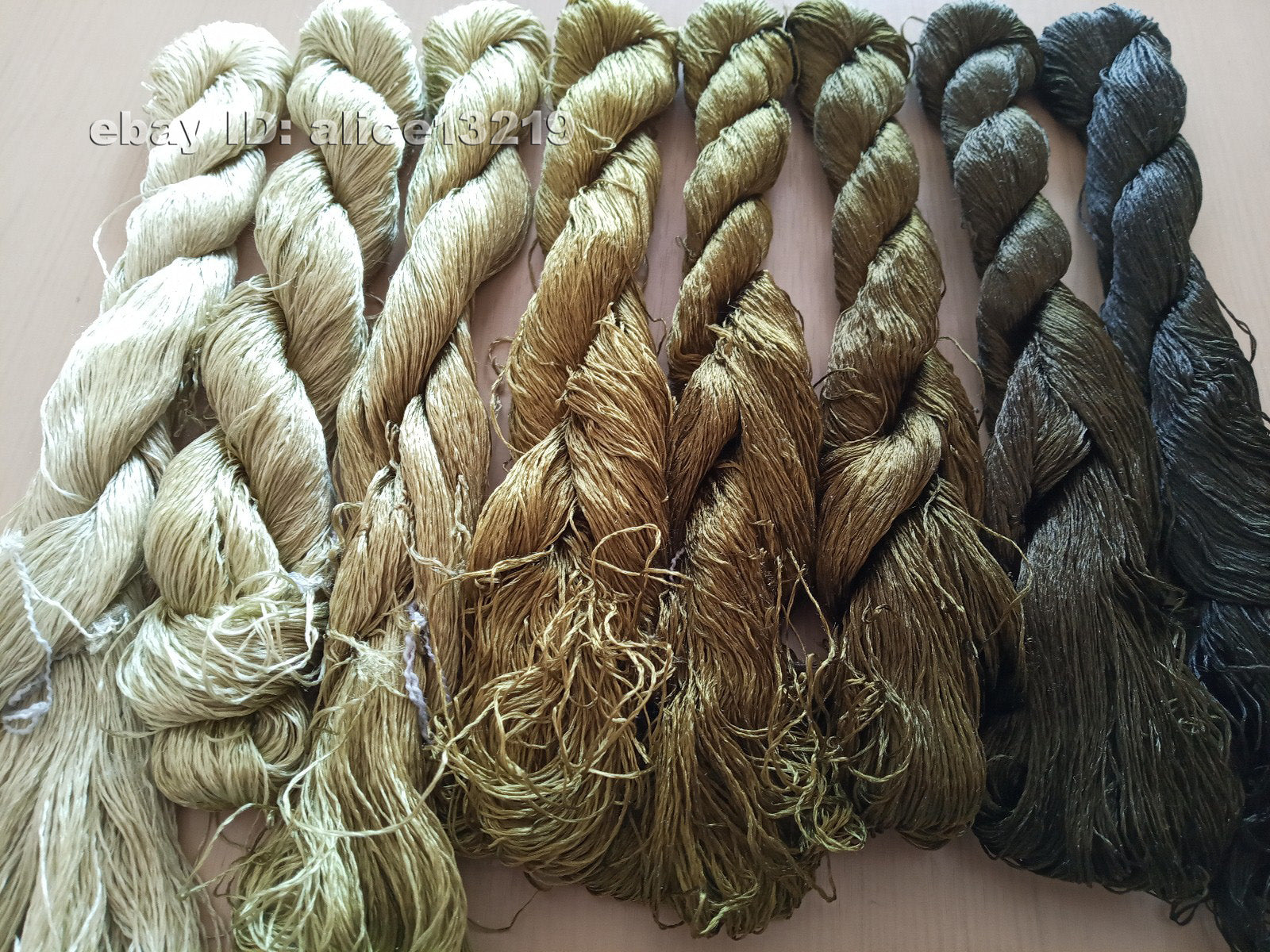 8bundles 100%real mulberry silk,hand-dyed embroidery silk floss/thread N108