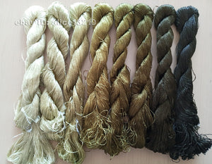 8bundles 100%real mulberry silk,hand-dyed embroidery silk floss/thread N108