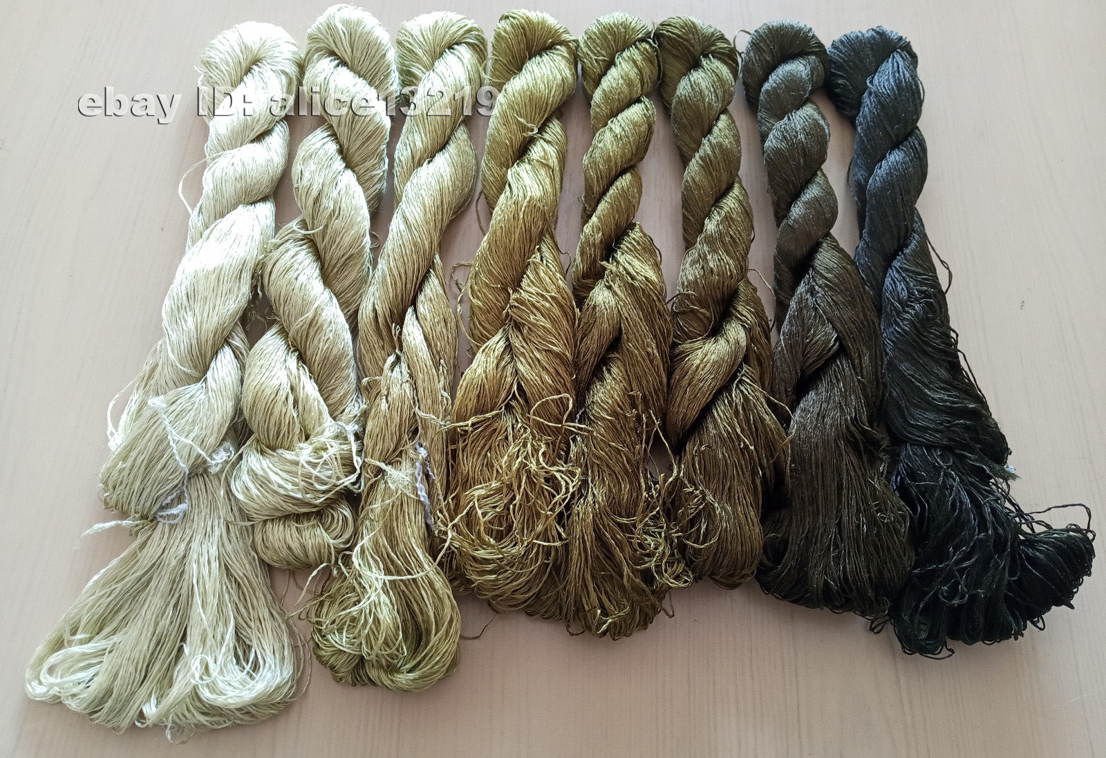 8bundles 100%real mulberry silk,hand-dyed embroidery silk floss/thread N108