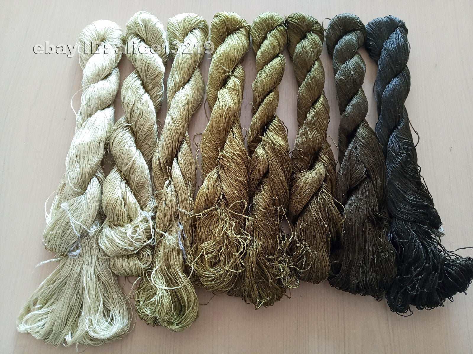 8bundles 100%real mulberry silk,hand-dyed embroidery silk floss/thread N108